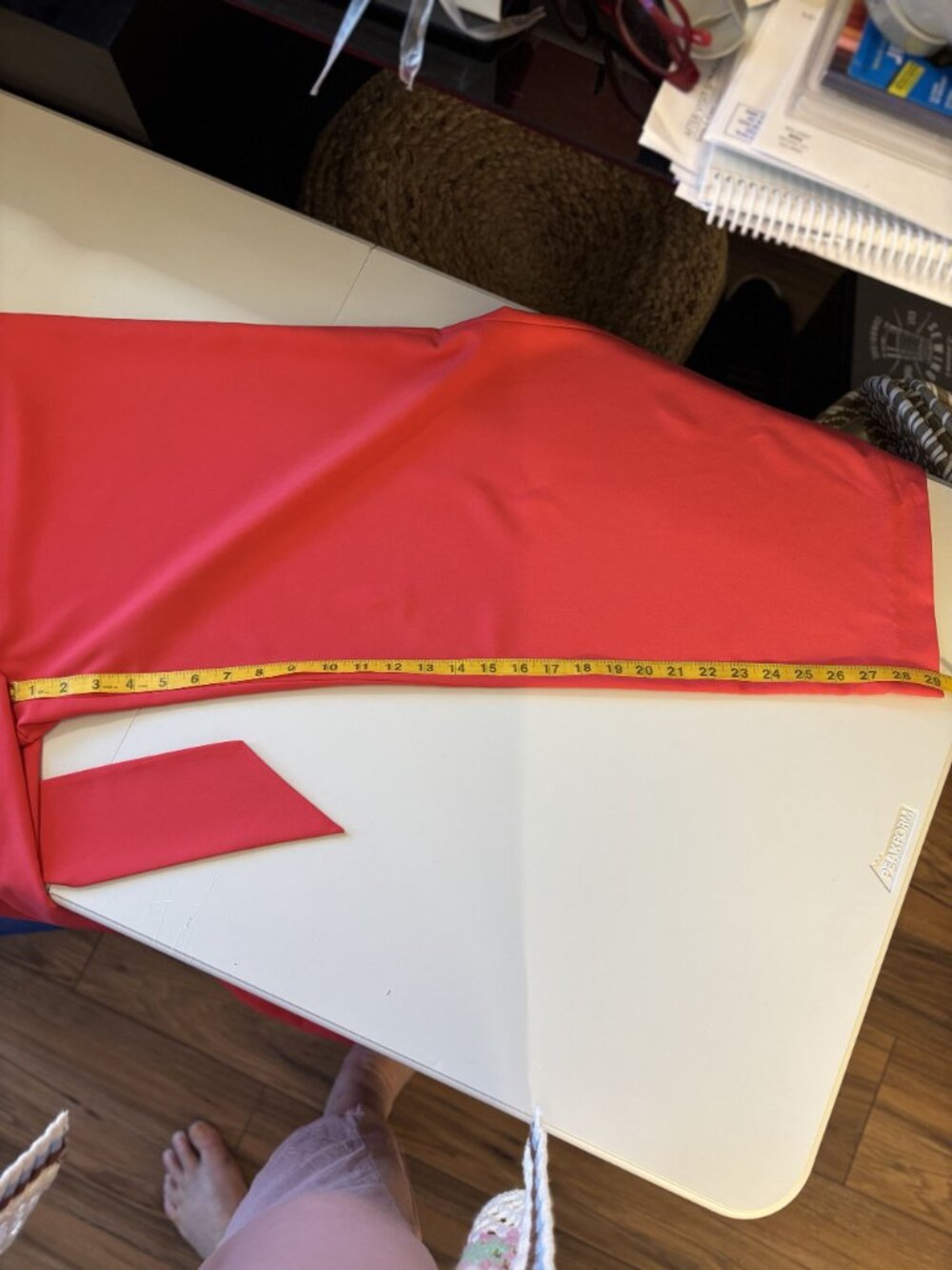 Preston & York Jumpsuit Red Hue (Lipstick) Flutter Sleeves Tie Waist & V-Neck - Picture 10 of 16